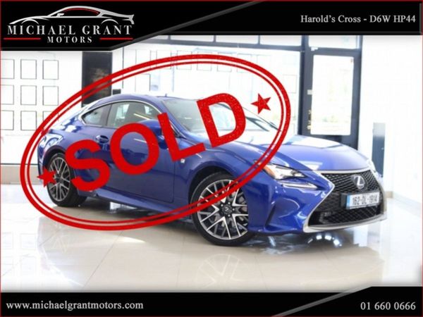 Lexus RC Coupe, Petrol Hybrid, 2016, Blue
