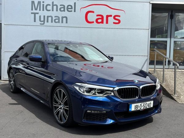 BMW 5-Series Saloon, Petrol Plug-in Hybrid, 2018, Blue