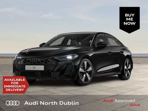 Audi A5 Saloon, Petrol Hybrid, 2025, Black