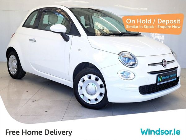Fiat 500 Hatchback, Petrol, 2018, White