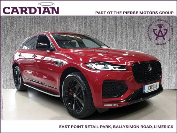 Jaguar F-Pace SUV, Petrol Hybrid, 2024, Red