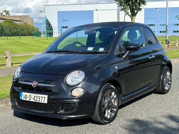 Fiat 500 Hatchback, Petrol, 2014, Black