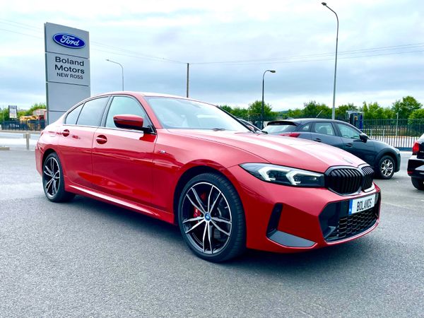 BMW 3-Series Saloon, Petrol Hybrid, 2024, Red