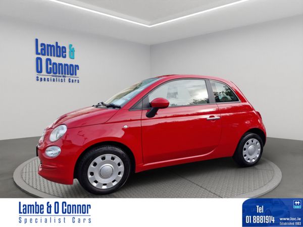 Fiat 500 Hatchback, Petrol, 2019, Red