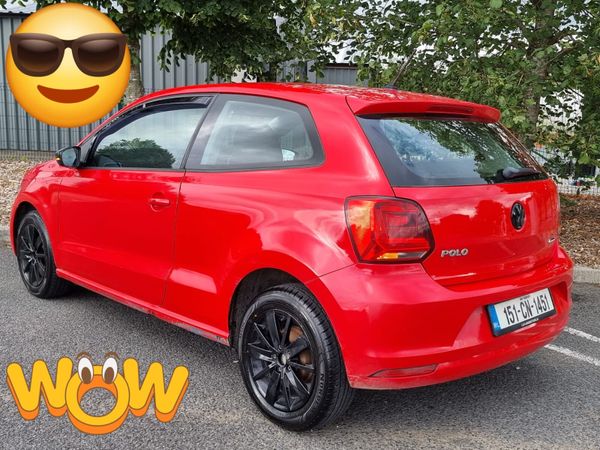 Volkswagen Polo Hatchback, Petrol, 2015, Red