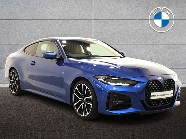 BMW 4-Series Coupe, Diesel Hybrid, 2021, Blue