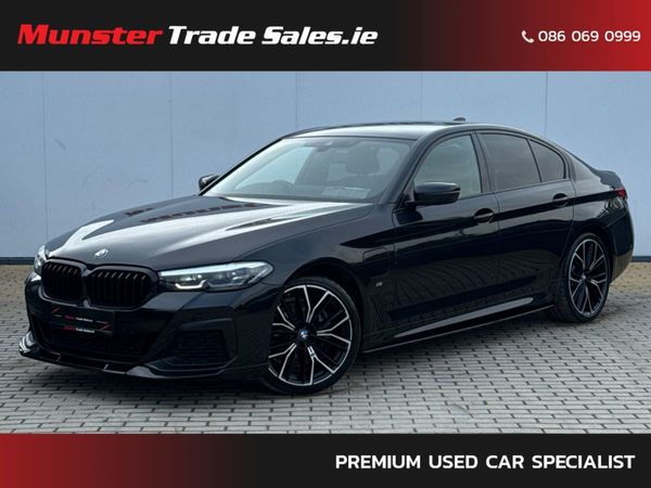 BMW 5-Series Saloon, Petrol Hybrid, 2021, Black