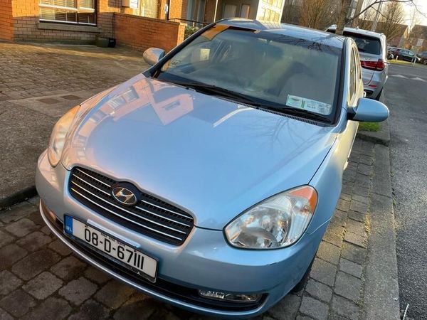 Hyundai Accent Saloon, Petrol, 2008, Blue