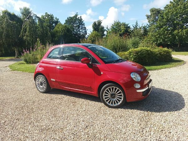 Fiat 500 Hatchback, Petrol, 2015, Red