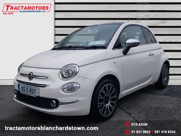 Fiat 500 Hatchback, Petrol, 2019, White