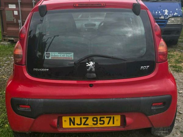 Peugeot 107 Hatchback, Petrol, 2008, Red