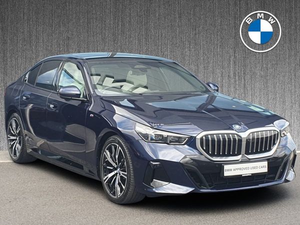 BMW 5-Series Saloon, Petrol Plug-in Hybrid, 2024, Blue