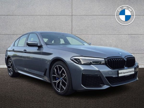 BMW 5-Series Saloon, Petrol Plug-in Hybrid, 2022, Blue
