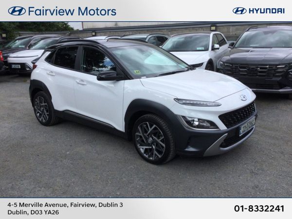 Hyundai KONA SUV, Petrol Hybrid, 2022, White