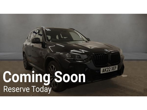 BMW X3 SUV, Petrol Plug-in Hybrid, 2022, Black