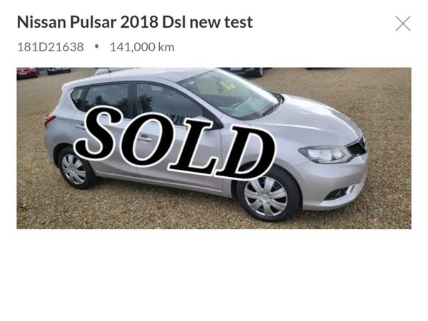 Nissan Pulsar Hatchback, Diesel, 2018, Grey