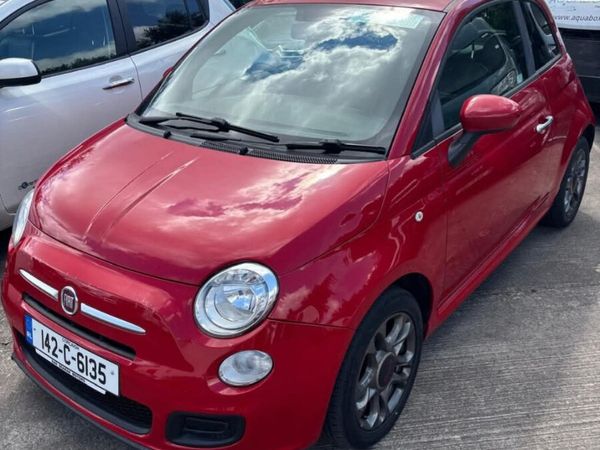 Fiat 500 Hatchback, Petrol, 2014, Red