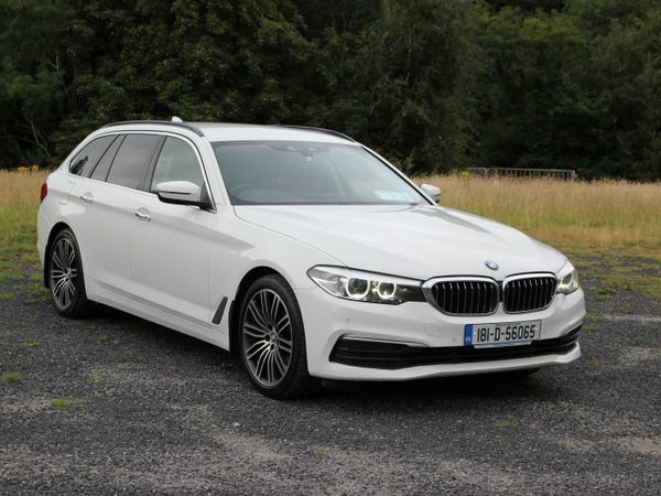 BMW 5-Series Estate, Diesel, 2018, White