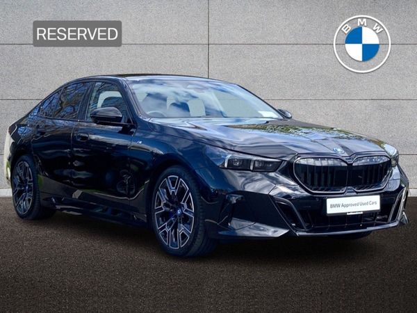 BMW 5-Series Saloon, Petrol Plug-in Hybrid, 2025, Black