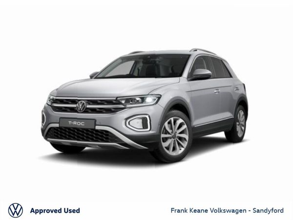 Volkswagen T-Roc Crossover, Petrol, 2025, Silver