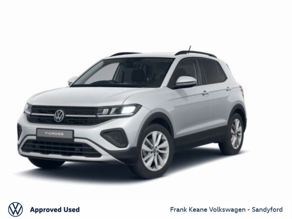 Volkswagen T-Cross Crossover, Petrol, 2025, Silver