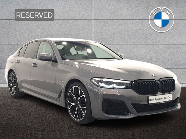 BMW 5-Series Saloon, Petrol Plug-in Hybrid, 2022, Grey