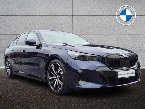 BMW 5-Series Saloon, Petrol Hybrid, 2025, Blue