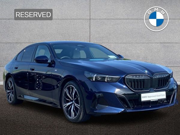 BMW 5-Series Saloon, Petrol Hybrid, 2024, Blue