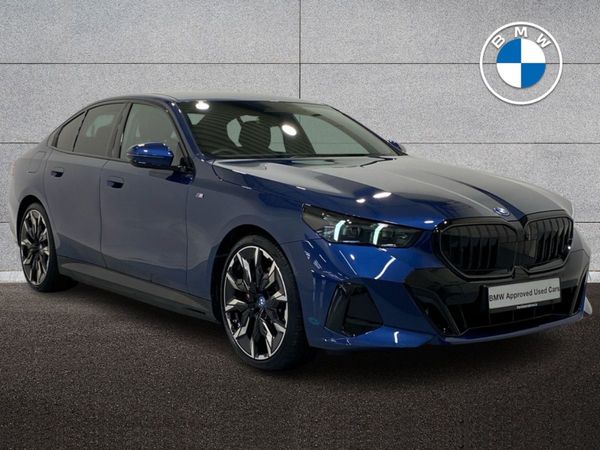 BMW 5-Series Saloon, Petrol Plug-in Hybrid, 2024, Blue