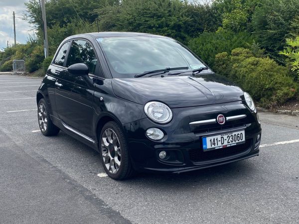Fiat 500 Hatchback, Petrol, 2014, Black