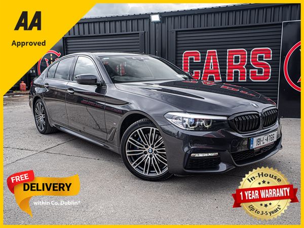 BMW 5-Series Saloon, Petrol Plug-in Hybrid, 2018, Grey
