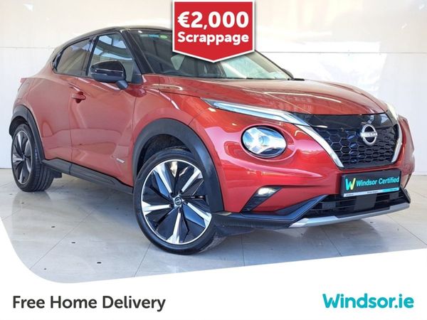 Nissan Juke SUV, Petrol Hybrid, 2024, Red