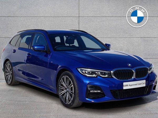 BMW 3-Series Estate, Petrol Plug-in Hybrid, 2021, Blue