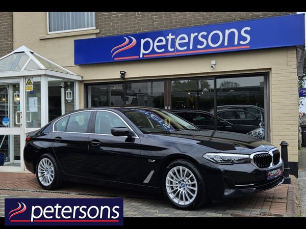 BMW 5-Series Saloon, Petrol Hybrid, 2022, Black
