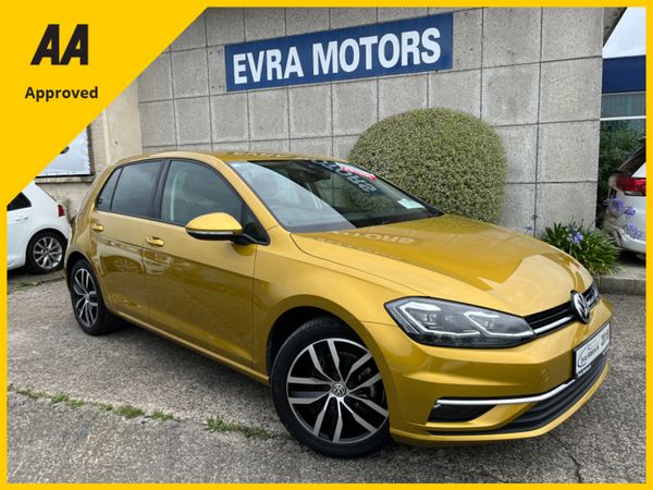 Volkswagen Golf Hatchback, Petrol, 2018, Yellow