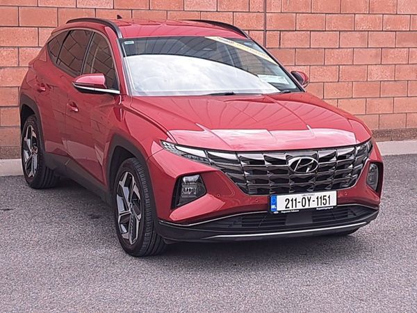 Hyundai Tucson SUV, Petrol Hybrid, 2021, Red