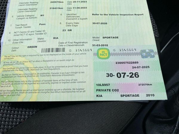 Kia Sportage SUV, Diesel, 2010, Green