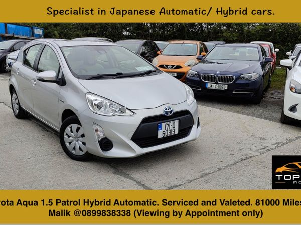 Toyota Aqua Hatchback, Petrol Hybrid, 2017, Silver