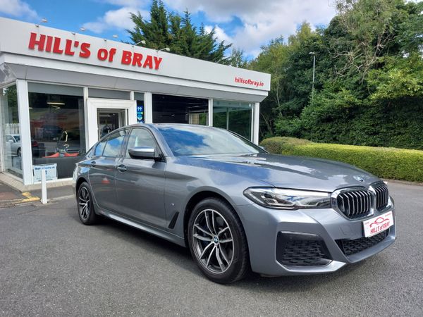 BMW 5-Series Saloon, Petrol Hybrid, 2021, Blue