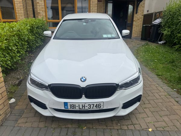 BMW 5-Series Saloon, Petrol Plug-in Hybrid, 2018, White