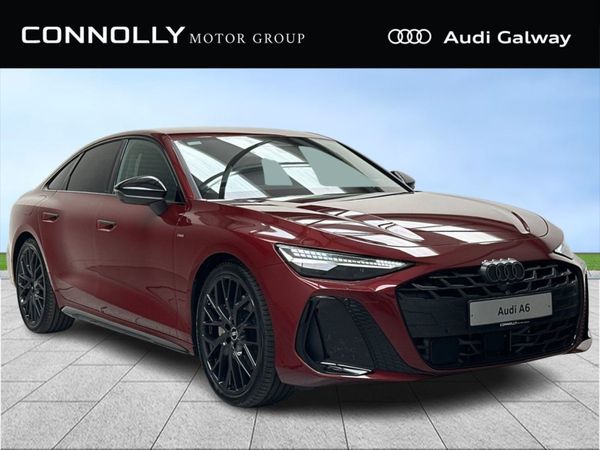 Audi A6 Saloon, Petrol Plug-in Hybrid, 2025, Red