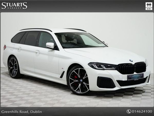 BMW 5-Series Estate, Hybrid, 2024, White