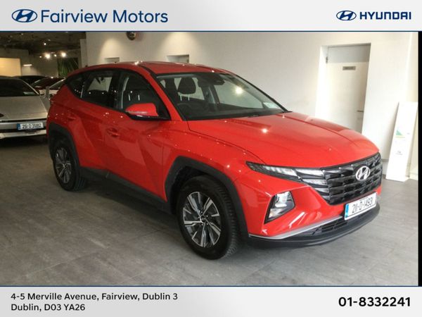 Hyundai Tucson SUV, Petrol Hybrid, 2021, Red