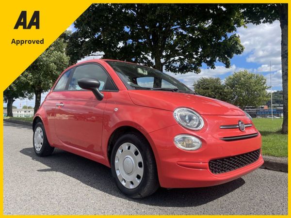 Fiat 500 Hatchback, Petrol, 2018, Red