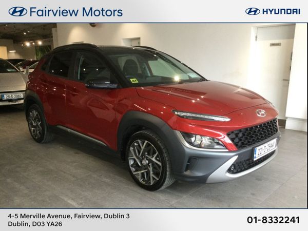 Hyundai KONA SUV, Petrol Hybrid, 2022, Red