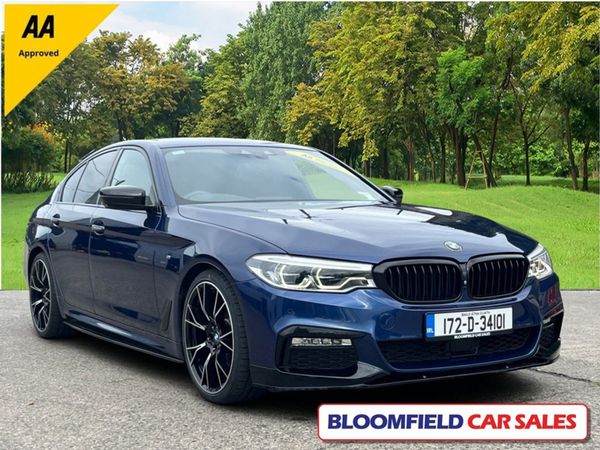 BMW 5-Series Saloon, Diesel, 2017, Blue