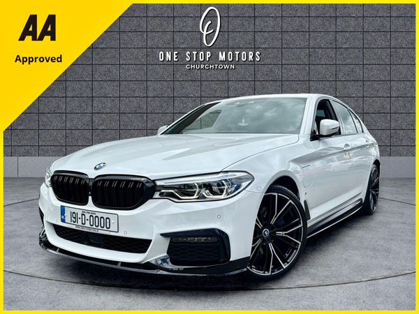 BMW 5-Series Saloon, Petrol Plug-in Hybrid, 2019, White