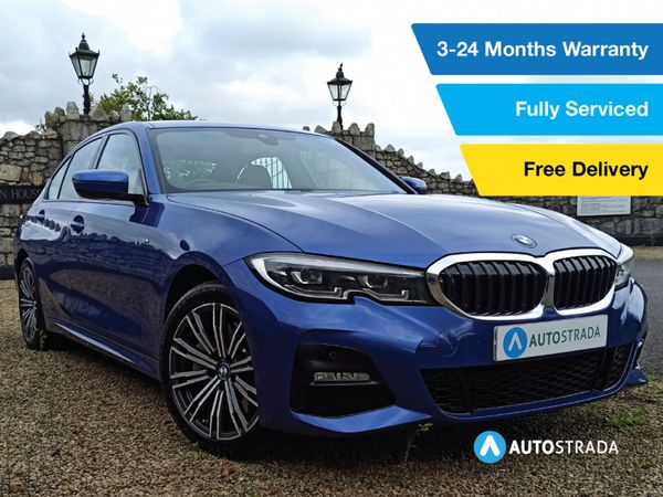 BMW 3-Series Saloon, Petrol Hybrid, 2020, Blue