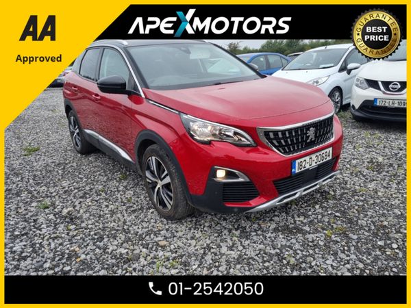 Peugeot 3008 SUV, Diesel, 2018, Red