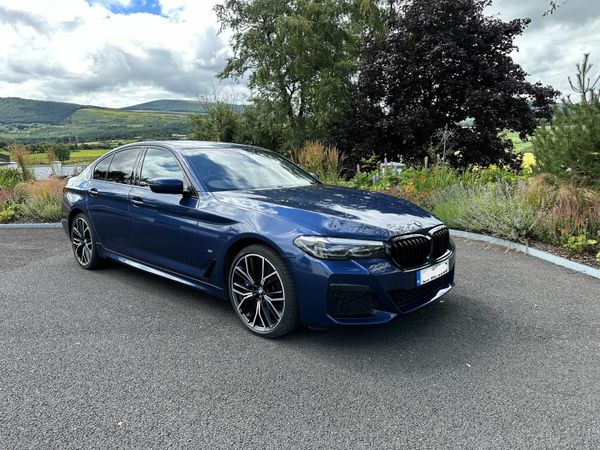 BMW 5-Series Saloon, Petrol Plug-in Hybrid, 2021, Blue